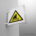 Cartello di pericolo attenzione sand yachting W059