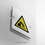 Cartello di pericolo attenzione argini non protetti W051