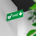 Cartello DAE defibrillatore direzionale mod. 2:1