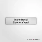 Targhette in Acrilico Metal per citofono e cassette postali
