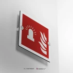 Cartello con luce lampeggiante allarme antincendio F018