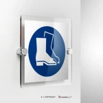 Cartello calzature di sicurezza obbligatorie M008