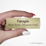 Targhette in Acrilico Metal per citofono e cassette postali