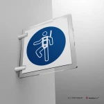Cartello imbracatura di sicurezza obbligatoria M018