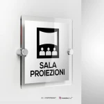 Cartello sala proiezioni