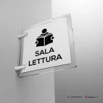 Cartello sala lettura