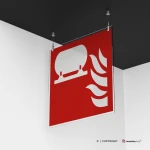 Cartello installazione fissa antincendio F012