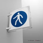 Cartello passaggio obbligatorio per i pedoni M024