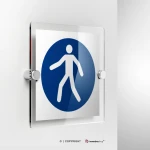 Cartello passaggio obbligatorio per i pedoni M024