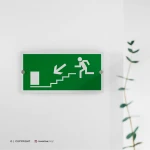 Cartello uscita scale d'emergenza mod. 2:1