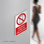 Cartello vietato l'uso di cellulari con testo mod. verticale