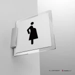 Cartello posto riservato donna incinta