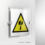 Cartello pericolo oggetto affilato W022