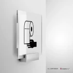 Cartello carta mani bagno