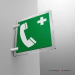 Cartello telefono d'emergenza E004