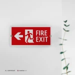 Cartello uscita antincendio mod. 2:1