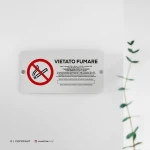 Cartello vietato fumare mod. 2:1