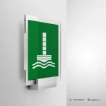 Cartello condotto di evacuazione marina E055