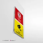 Cartello proprietà privata, area videosorvegliata mod. verticale