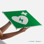 Cartello defibrillatore E010