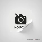 Cartello no foto
