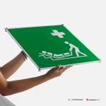 Cartello materassino di evacuazione E067