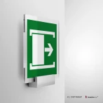 Cartello porta con apertura scorrevole a destra o sinistra E033 / E034