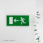 Cartello uscita porta d'emergenza mod. 2:1