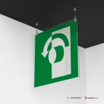 Cartello ruotare la maniglia E018 / E019