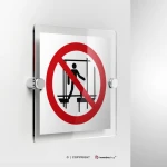 Cartello vietato utilizzare ponteggi incompleti P025