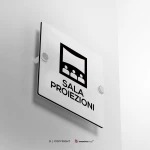 Cartello sala proiezioni