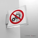 Cartello divieto di rimuovere i dispositivi di sicurezza