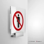 Cartello divieto di accesso pedonale