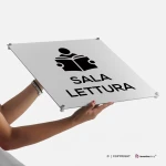 Cartello sala lettura