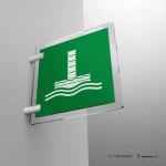 Cartello condotto di evacuazione marina E055