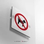 Cartello vietato l'accesso ai cani P021