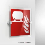 Cartello installazione fissa antincendio F012