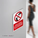 Cartello non dare da mangiare alle anatre con testo mod. verticale