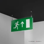 Cartello uscita porta d'emergenza mod. 2:1