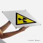 Cartello pericolo materiale radioattivo W003