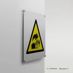 Cartello di pericolo attenzione zona di incendi su vasta scala W073