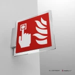 Cartello pulsante allarme antincendio F005