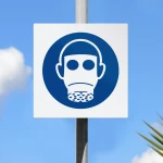 Cartello protezione delle vie respiratorie obbligatoria M017