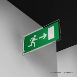 Cartello uscita porta d'emergenza mod. 2:1