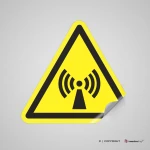 Cartello pericolo radiazioni non ionizzanti W005