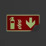 Cartello estintore con freccia antincendio mod. 2:1