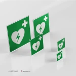 Cartello defibrillatore E010