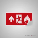 Cartello uscita d'emergenza antincendio mod. 2:1