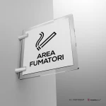Cartello area fumatori