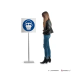 Cartello protezione delle vie respiratorie obbligatoria M017